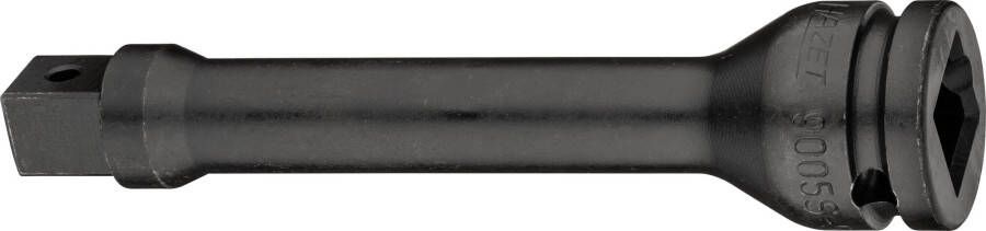 Hazet Krachtverlengstuk 9005S-5 · 1 2 inch (12 5 mm) vierkant hol · 1 2 inch (12 5 mm) vierkant massief · Lengte: 130 mm