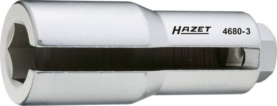 Hazet Lambdasonde-dopsleutel 4680-3 · 1 2 inch (12 5 mm) vierkant hol · Buiten-zeskant-profiel · SW 22 mm