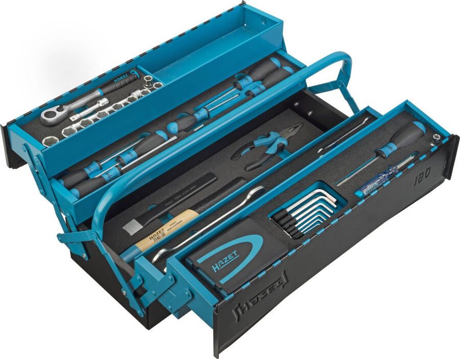 Hazet Metalen gereedschapskast met assortiment 190 79-delig 2 22 PH1 PH3 PZ1 PZ3 T10 T40
