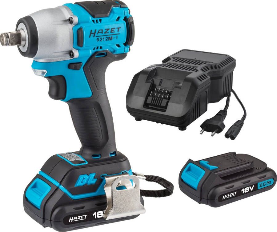 Hazet Mini accu-slagmoersleutelset · 18 Volt 9212M-1 4 · Losdraaimoment maximaal [Nm]: 270 Nm · 1 2 inch (12 5 mm) vierkant massief · 4-delig