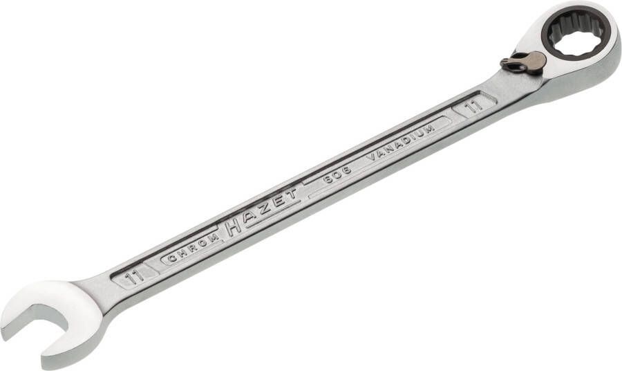 Hazet Ratelringsteeksleutel 606-11 · Buitentwaalfkant tractieprofiel · SW 11 mm