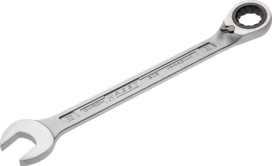 Hazet Ratelringsteeksleutel 606-32 · Buitentwaalfkant tractieprofiel · SW 32 mm
