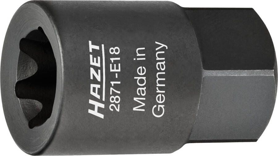 Hazet Remzadel dopsleutel 2871-E18 · 22 mm buitenzeskant · Buiten-TORX -profiel · SW E18