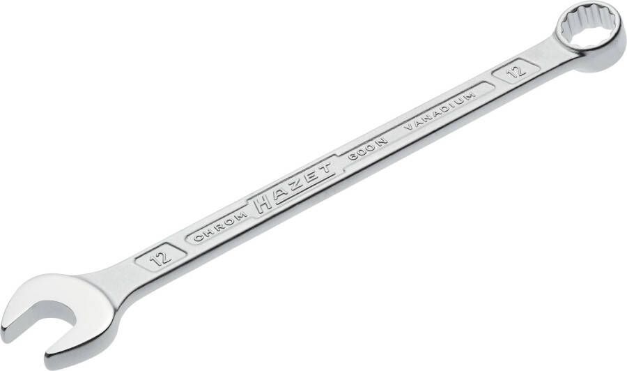 Hazet Ringsteeksleutel 600N-12 · Buitentwaalfkant tractieprofiel · SW 12 mm
