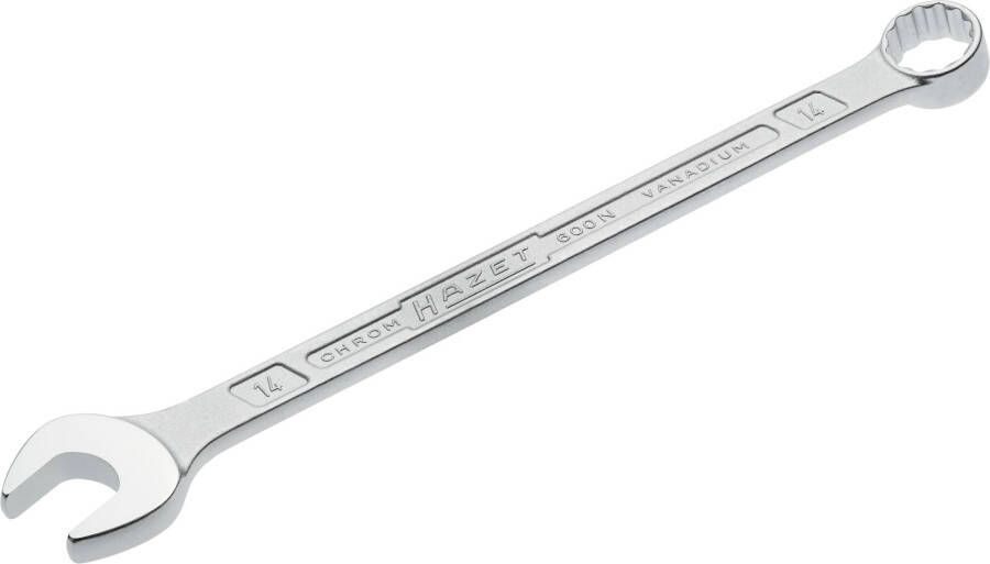 Hazet Ringsteeksleutel 600N-14 · Buitentwaalfkant tractieprofiel · SW 14 mm