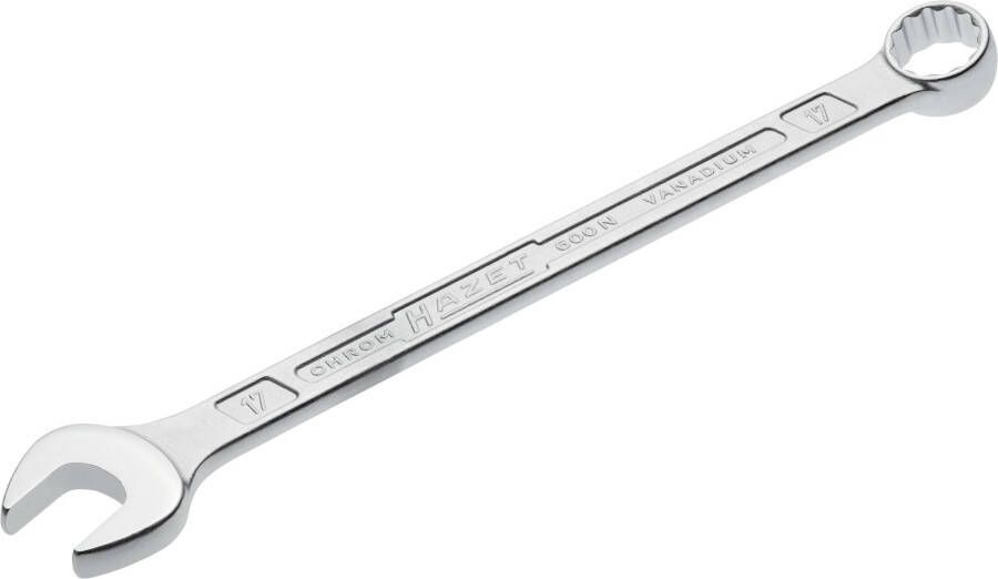 Hazet Ringsteeksleutel 600N-17 · Buitentwaalfkant tractieprofiel · SW 17 mm