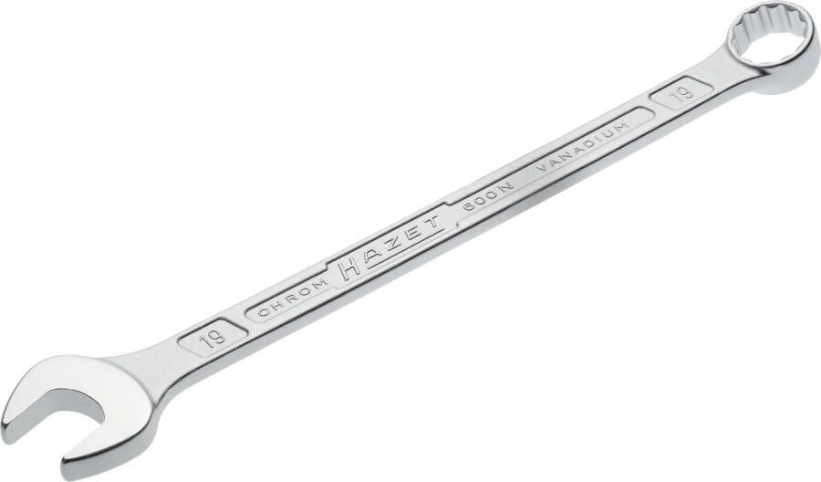 Hazet Ringsteeksleutel 600N-19 · Buitentwaalfkant tractieprofiel · SW 19 mm