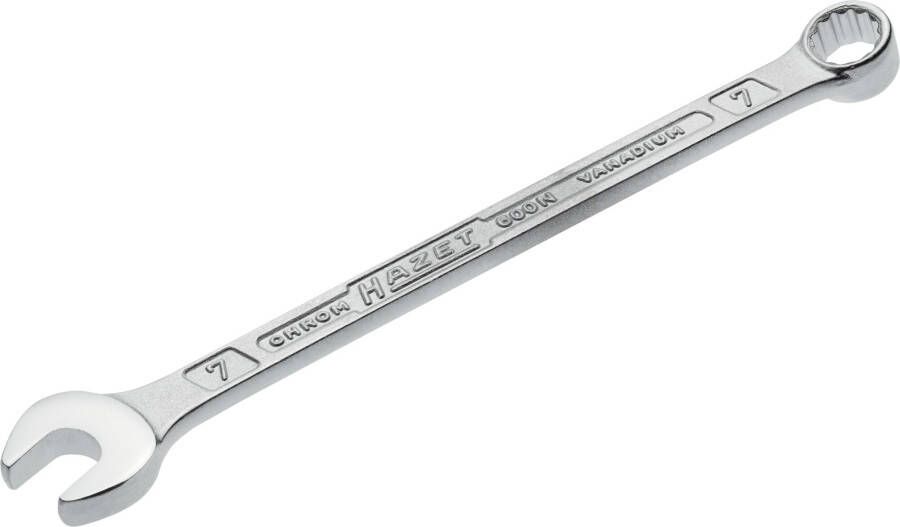 Hazet Ringsteeksleutel 600N-7 · Buitentwaalfkant tractieprofiel · SW 7 mm