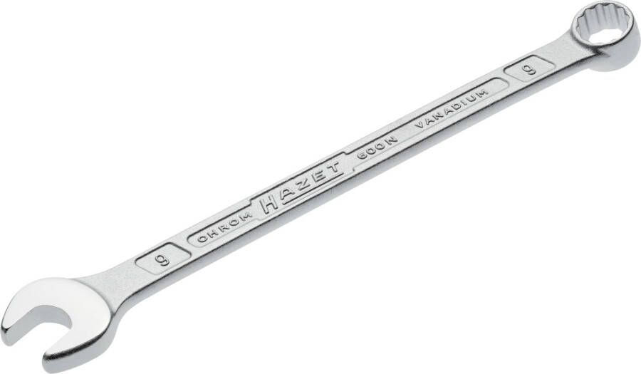 Hazet Ringsteeksleutel 600N-9 · Buitentwaalfkant tractieprofiel · SW 9 mm