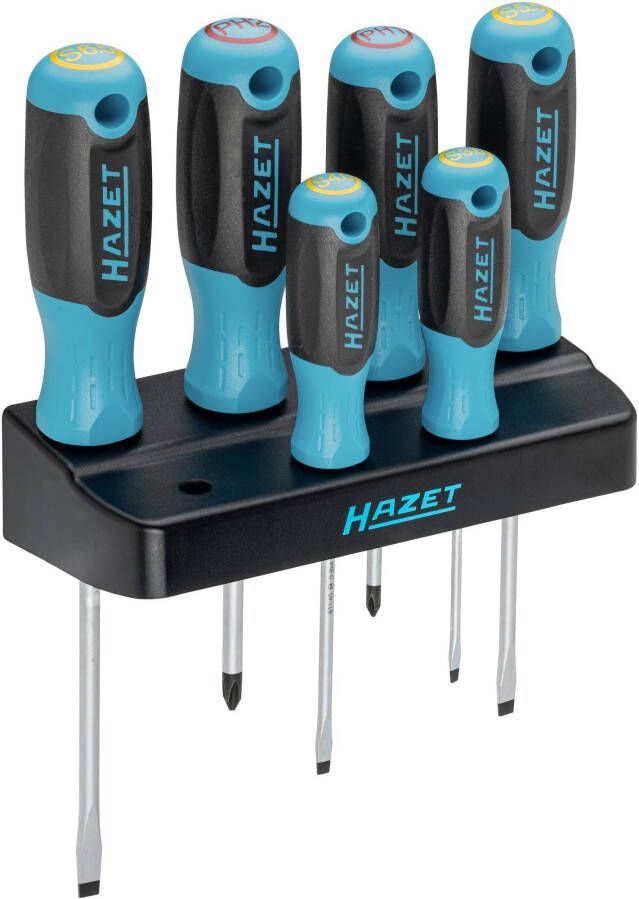 Hazet Schroevendraaierset 811SH-1 7 · Kruiskop profiel PH Sleufprofiel · 7-delig · PH1 PH2 · 0 5 x 3 1 2 x 6 5