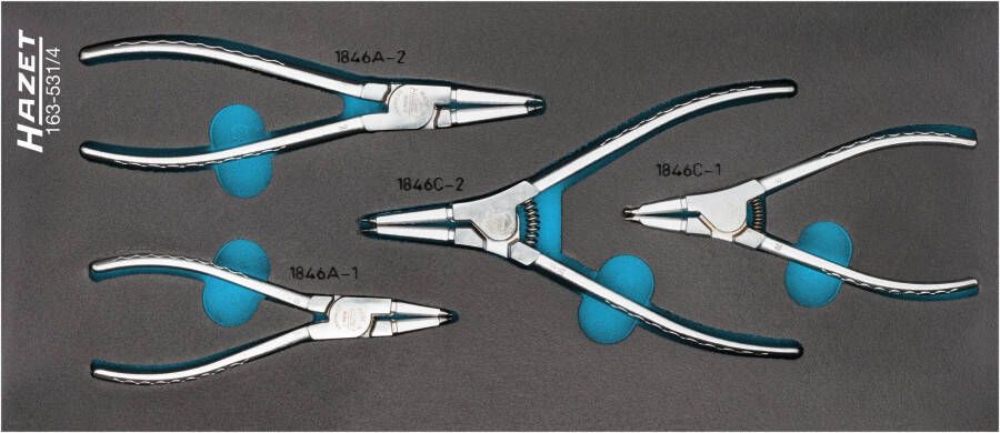 Hazet Set tangen voor borgringen 163-531 4 · 4-delig