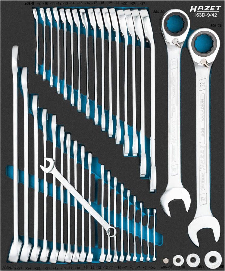 Hazet Sleutelgereedschapset 163D-9 42-delig 5 32