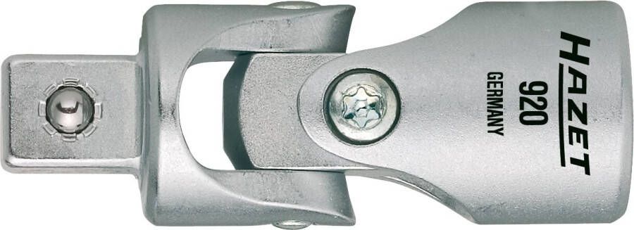 Hazet Universeel scharnier 920 · 1 2 inch (12 5 mm) vierkant hol · 1 2 inch (12 5 mm) vierkant massief · Lengte: 70 mm