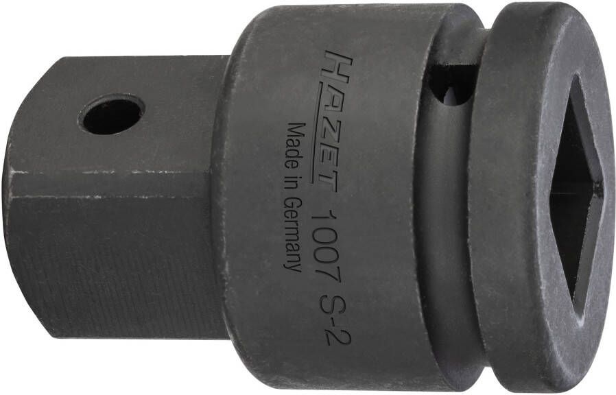 Hazet Vergrotingsstuk 1007S-2 · 3 4 inch (20 mm) vierkant hol · 1 inch (25 mm) vierkant massief · Lengte: 65 mm