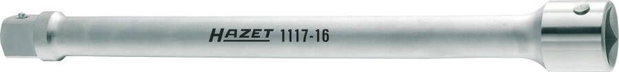Hazet Verlengstuk 1117-16 · 1 inch (25 mm) vierkant hol · 1 inch (25 mm) vierkant massief · Lengte: 400 mm