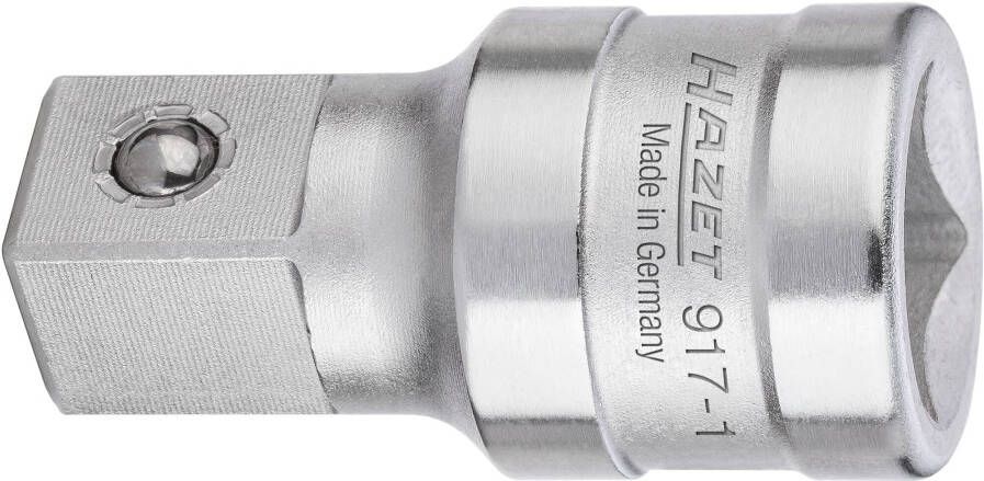 Hazet Verlengstuk 917-1 · 1 2 inch (12 5 mm) vierkant hol · 1 2 inch (12 5 mm) vierkant massief · Lengte: 45 mm