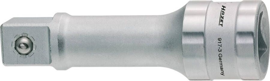 Hazet Verlengstuk 917-3 · 1 2 inch (12 5 mm) vierkant hol · 1 2 inch (12 5 mm) vierkant massief · Lengte: 76 mm