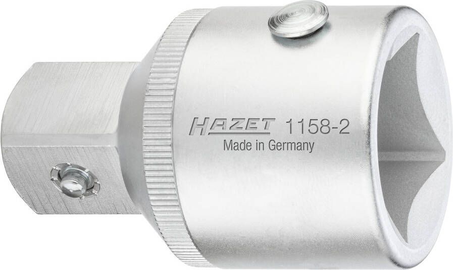 Hazet Verloopstuk 1158-2 · 1 inch (25 mm) vierkant hol · 3 4 inch (20 mm) vierkant massief · Lengte: 70 mm