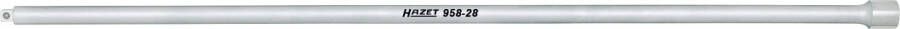Hazet Verloopstuk 958-28 · 1 2 inch (12 5 mm) vierkant hol · 3 8 inch (10 mm) vierkant massief · Lengte: 700 mm