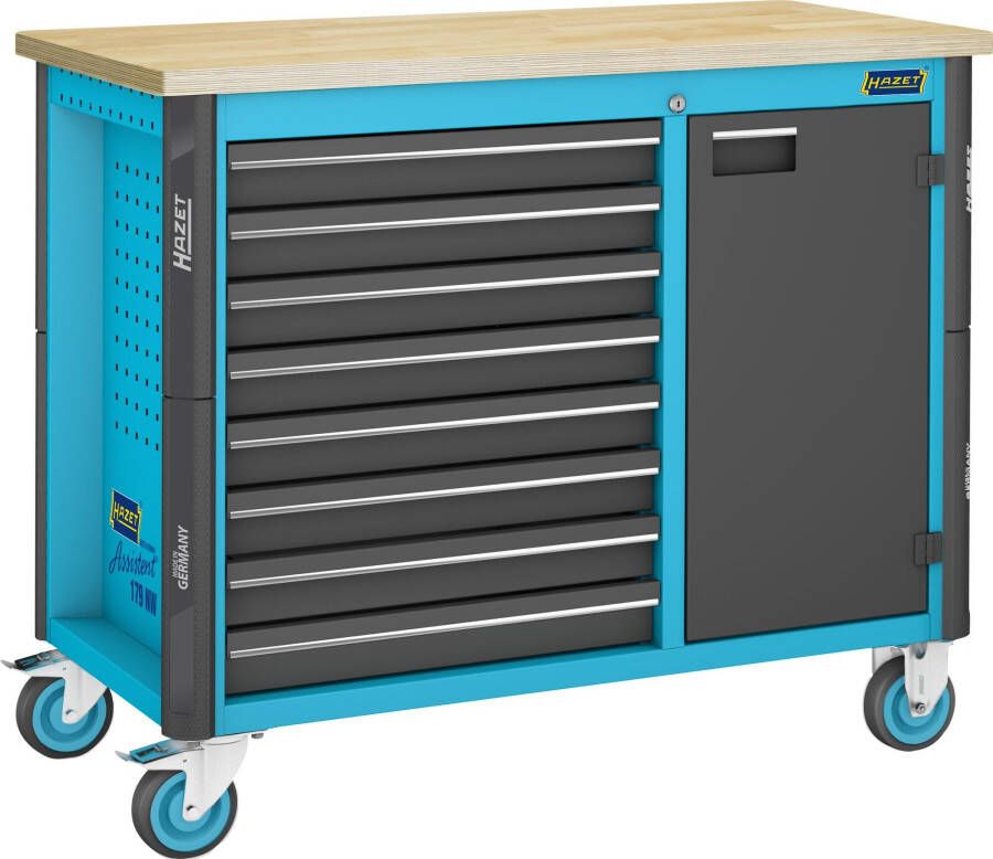 Hazet Werkbank rijdend Assistent 179NW enkel 179NW-8 L x B x H: 1150 mm x 600 mm x 964 mm Laden ondiep: 8 x 81 x 522 x 398 mm