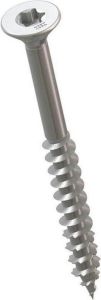 Heco FIX-Plus Spaanplaatschroef | 5x50mm | T-25 | RVS | Deeldraad | Verzonken kop | 200 stuks 23251