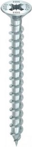 Heco TOPIX-Plus spaanplaatschroef 5x30mm | platkop | verzinkt | voldraad | PZD 2 60828