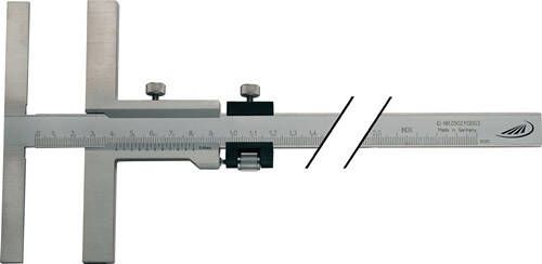 Helios Preisser Aftekenschuifmaat | 160 mm | met fijninstelling | aanslaglengte 135 mm | 1 stuk 0344501