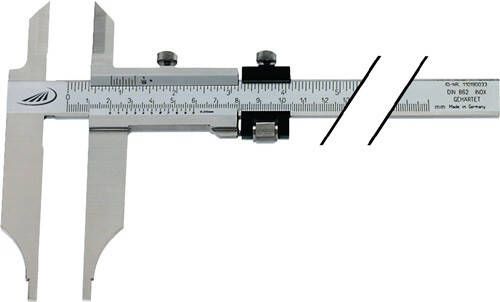 Helios Preisser Werkplaatsschuifmaat | 1000mm | m.FE m.punten | Bek-L.150 mm | 1 stuk 0235518