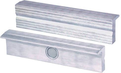 Heuer Beschermbek voor bankschroef | voor bekbreedte 160 mm | ribbelprofiel | aluminium | 1 paar 110160