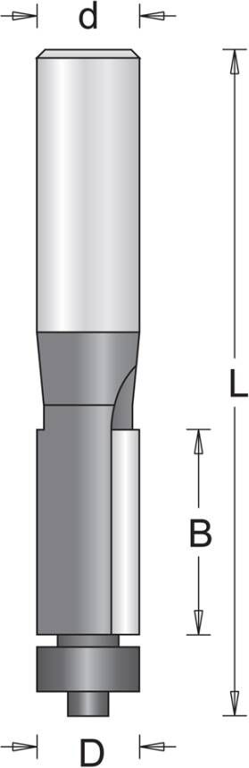 Hikoki Accessoires 6 Mm Kantenfrees Met Onderlager 12.7X63 754035