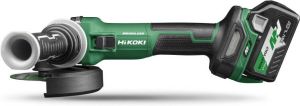 Hikoki Accu haakse slijpmachine | 36V | 125 mm | Inclusief snellader | 2 MV accu&apos;s | In HSC III