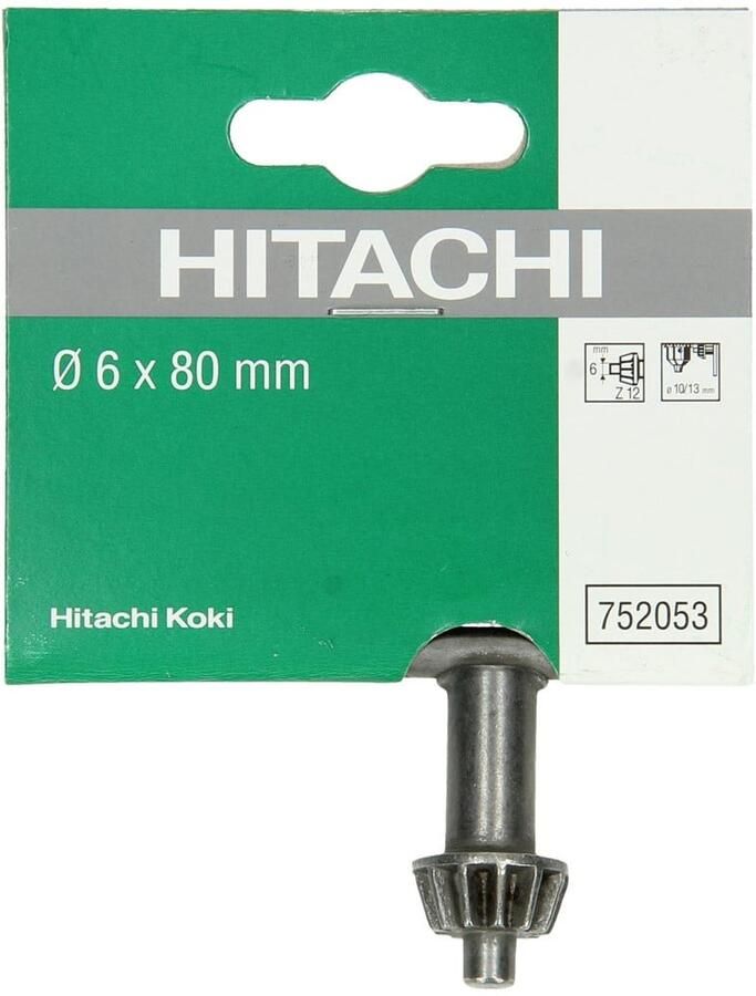 Hikoki accessoires Boorkopsleutel 6X80Mm 752053