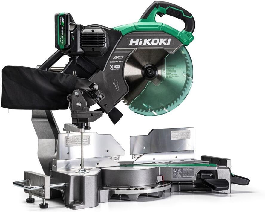 Hikoki C3612DRAWRZ | MultiVolt accu afkortzaag 36V 305mm in doos (1x 4.0Ah MV B accu + UC18YSL3 snellader) C3612DRAWRZ