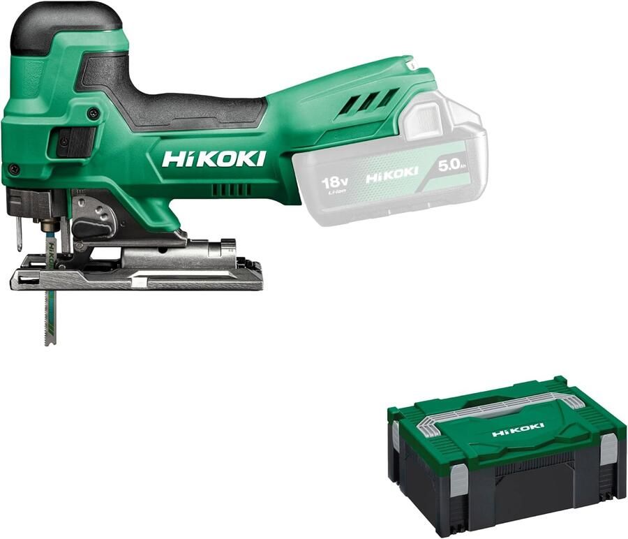 Hikoki CJ18DBW2Z | Accu Decoupeerzaag | 18V | 135 mm | Exclusief accu's en lader | In HSC II koffer CJ18DBW2Z