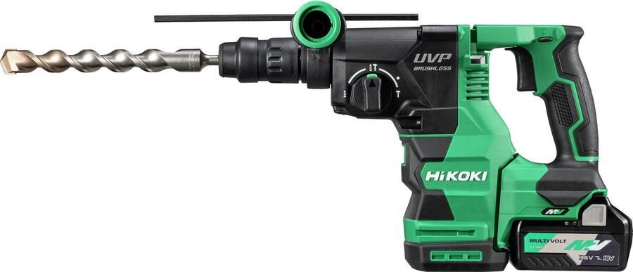 Hikoki DH3628DCWRZ | Accu boor-breekhamer SDS Plus 36 V | 3 2 J | RFC | incl. boorhouder | 2x MV accu 36 V 2 5 Ah 18 V 5 0 Ah | in HSC IV koffer