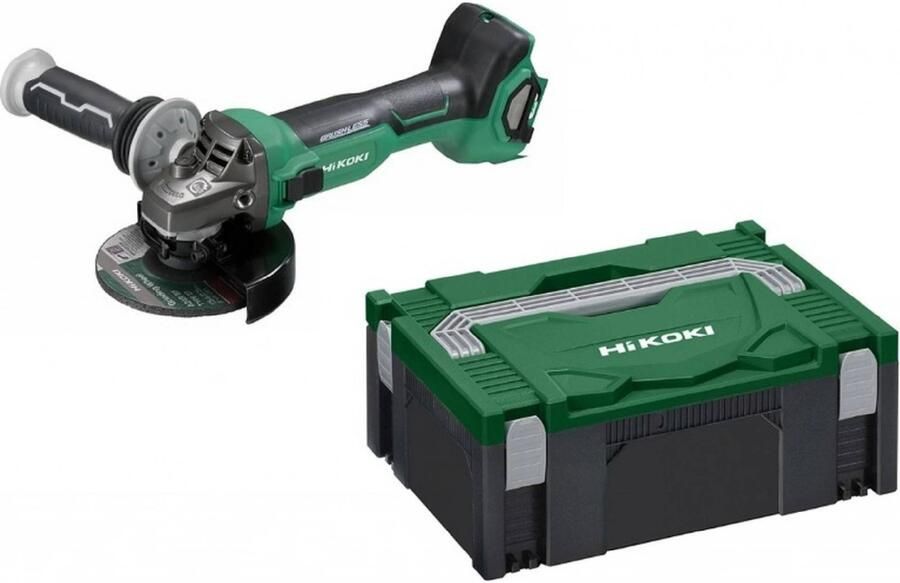 Hikoki G1813DA W2Z Accu Haakse slijpmachine | 18V | 125mm | Exclusief accu's en lader | In HSC II G1813DAW2Z