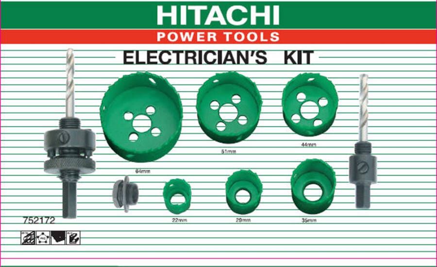 Hikoki Accessoires Gatzaag Cassette Electricien 9-Delig 752172