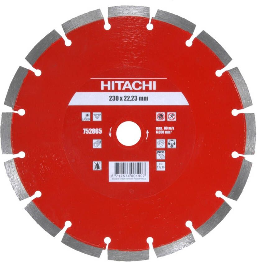 Hitachi Diamant Zaagblad 115X22 2X10Mm Type Baksteen Laser