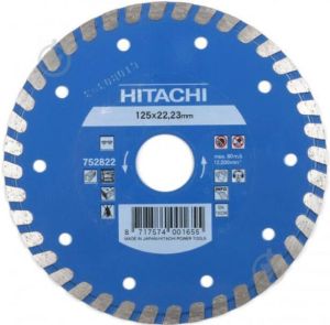 Hitachi Diamant Zaagblad 125X22 2X6Mm Type Turbo Vlak