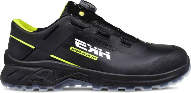 HKS Werkschoen AirGuard Neon Black BOA S3L Laag | Zwart | 4040005668382