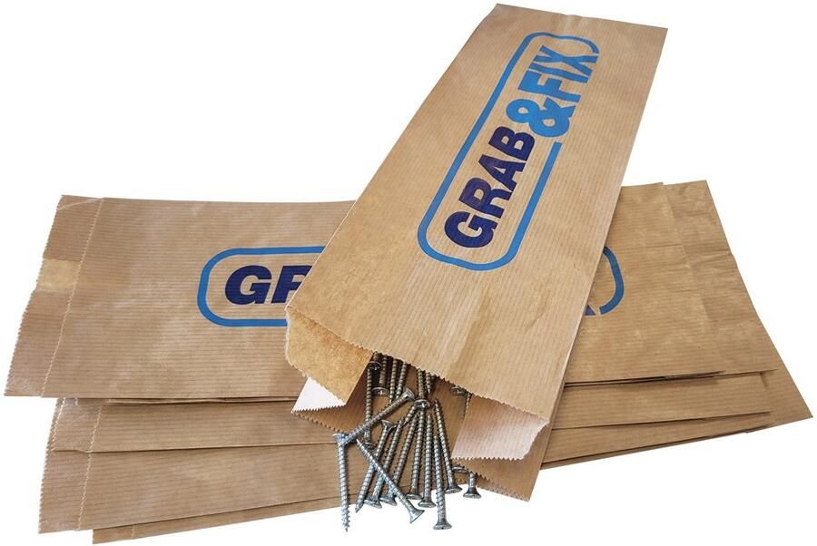 Hoenderdaal Fasteners Hoenderdaal Grab&Fix Papieren Zak | 1500 stuks 9530.00.01250