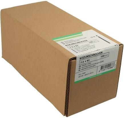 Hoenderdaal Fasteners Hoenderdaal Kozijnschroef Vz Ck Torx TX30 7.5X132 | 100 stuks 4850.01.58501 - Foto 2