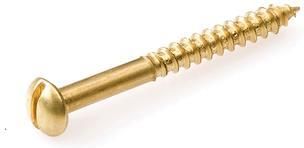 Homefix Houtschroef Messing Blank Bk Zs 3.5X16 | 30 stuks 6701.20.10040