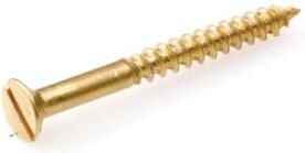 Homefix Houtschroef Messing Blank Pk Zs 3.5X20 | 25 stuks 6701.20.00090