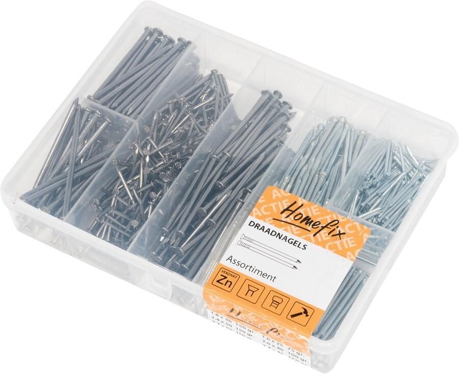 Homefix Organizer 7-Vaks Draadnagels Vz Blank Pk Vk 8900.01.35000