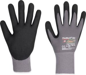Honeywell Handschoen | grijs zwart | nylon elastan nitrilschuim | EN 388 PSA-categorie II | 10 paar 066306141E