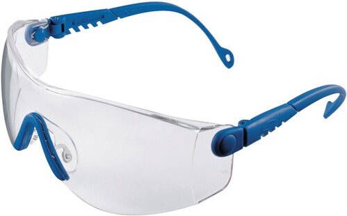 Honeywell Veiligheidsbril | EN 166-1FT | beugel blauw ring helder | polycarbonaat | 1 stuk 1004949