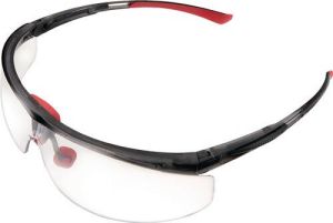 Honeywell Veiligheidsbril | EN 166-1FT | beugel zwart rood ring helder | 1 stuk 1030749HS