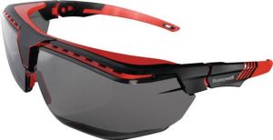 Honeywell Veiligheidsbril | PSA-categorie II | beugel zwart rood ring grijs | polycarbonaat | 1 stuk 1035812
