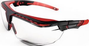 Honeywell Veiligheidsbril | PSA-categorie II | beugel zwart rood ring helder | polycarbonaat | 1 stuk 1035811